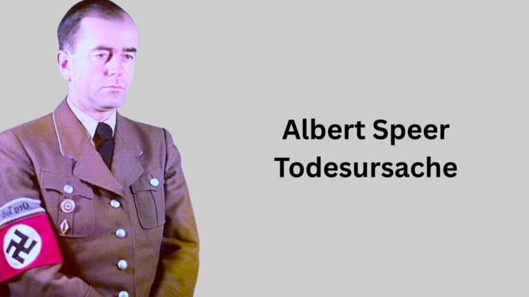 Albert Speer Todesursache