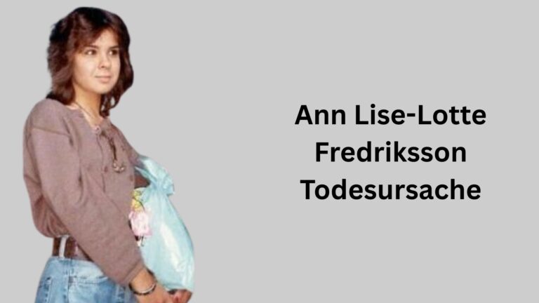 Ann Lise-Lotte Fredriksson Todesursache