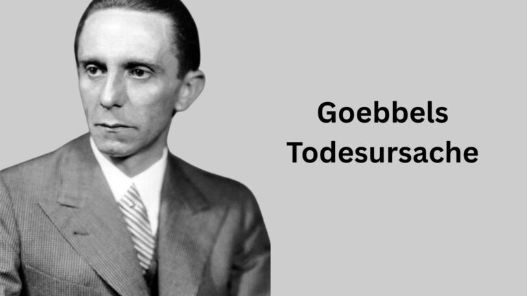 Goebbels Todesursache