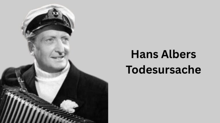 Hans Albers Todesursache