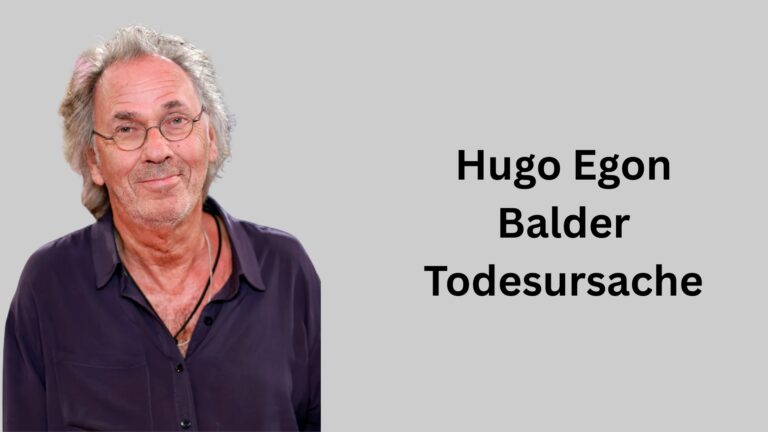 Hugo Egon Balder Todesursache